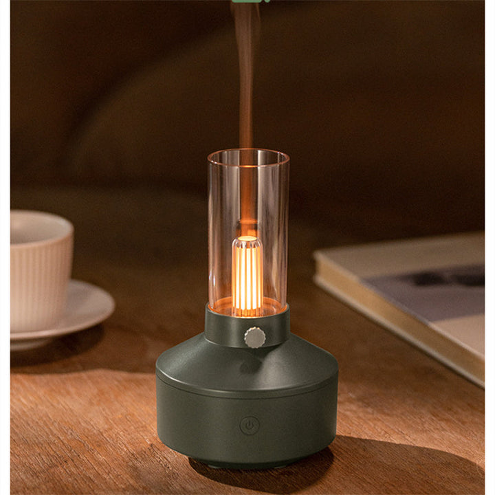 Retro-Aromadiffusor mit Glühfadenlampe und Kerzenlichteffekt
