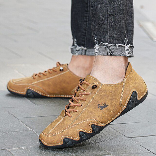 Unisex-Barfussschuhe aus Leder – BareMotion