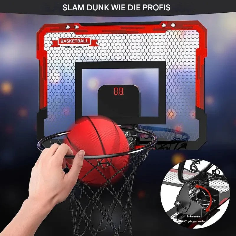 BouncePro Mini-Basketballkorb mit elektronischer Anzeigetafel
