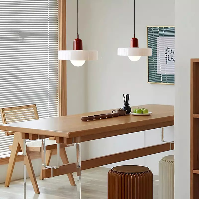 Bunte Hängeleuchte im Bauhaus-Stil - StiloGlas