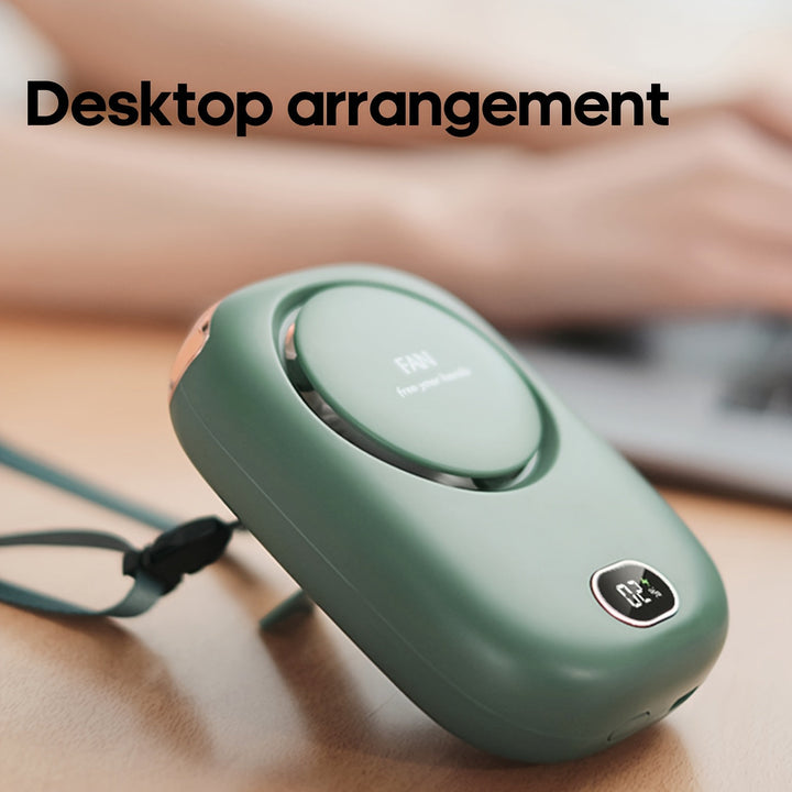 USB-Wiederaufladbarer Mini-Halsventilator – Leicht mit Verstellbaren Geschwindigkeiten