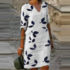 Trendiges Sommerkleid mit Blätterprint – Liora