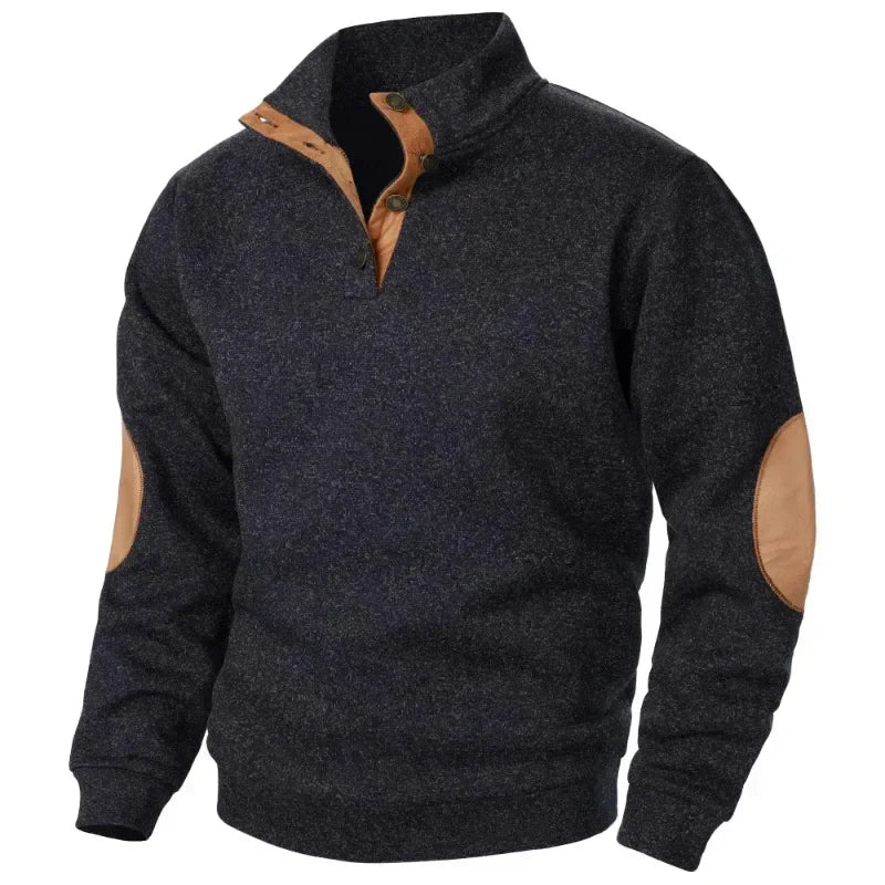 Herren-Sweatshirt mit V-Ausschnitt für Outdoor- und Freizeitaktivitäten