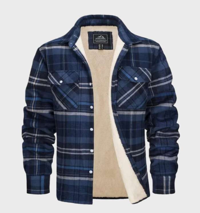 Flanell Herrenjacke im Vintage-Stil für Frühling 2026 - Liam