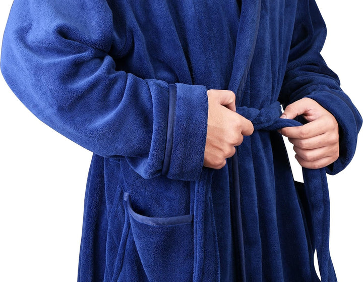 Herren-Sommer-Bademantel aus leichtem Fleece – Harry