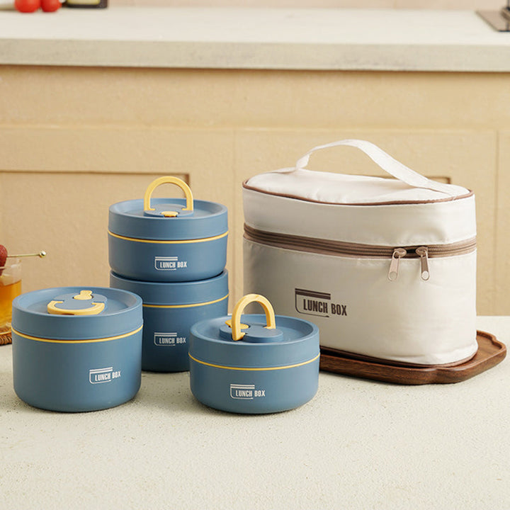 Isolierte Mehrschicht-Lunchbox mit KOSTENLOSER Tragetasche - ThermoBox