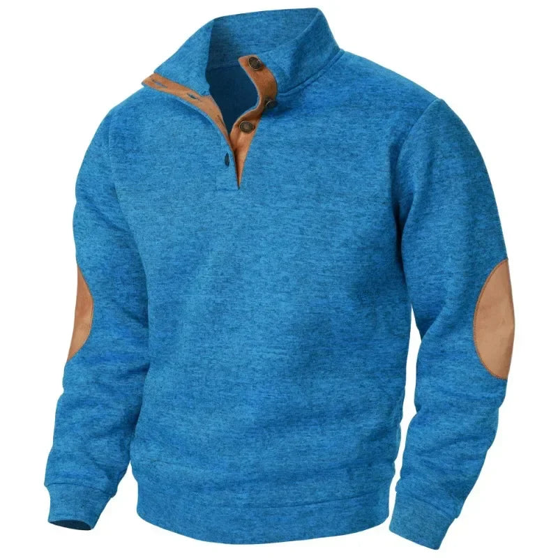 Herren-Sweatshirt mit V-Ausschnitt für Outdoor- und Freizeitaktivitäten