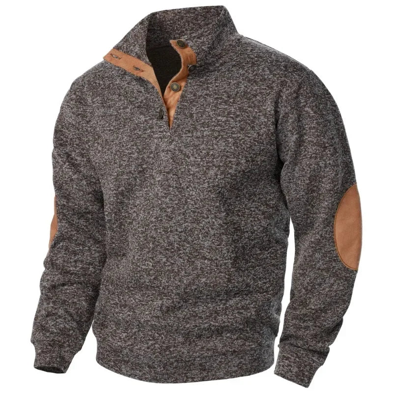 Herren-Sweatshirt mit V-Ausschnitt für Outdoor- und Freizeitaktivitäten