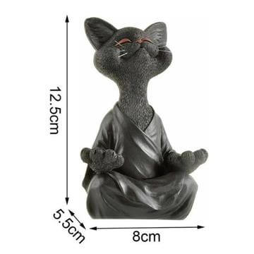 Buddha-Katzen-Figur