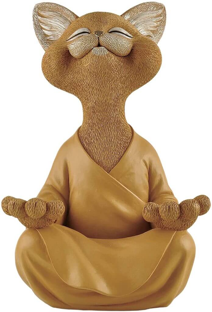 Buddha-Katzen-Figur
