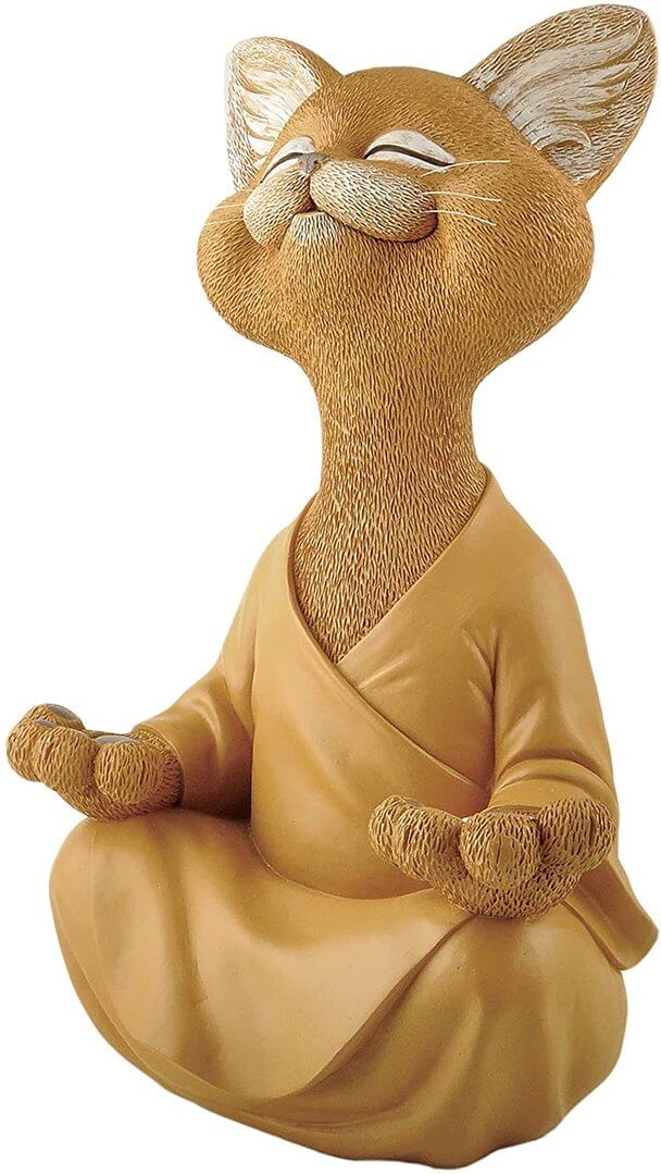 Buddha-Katzen-Figur