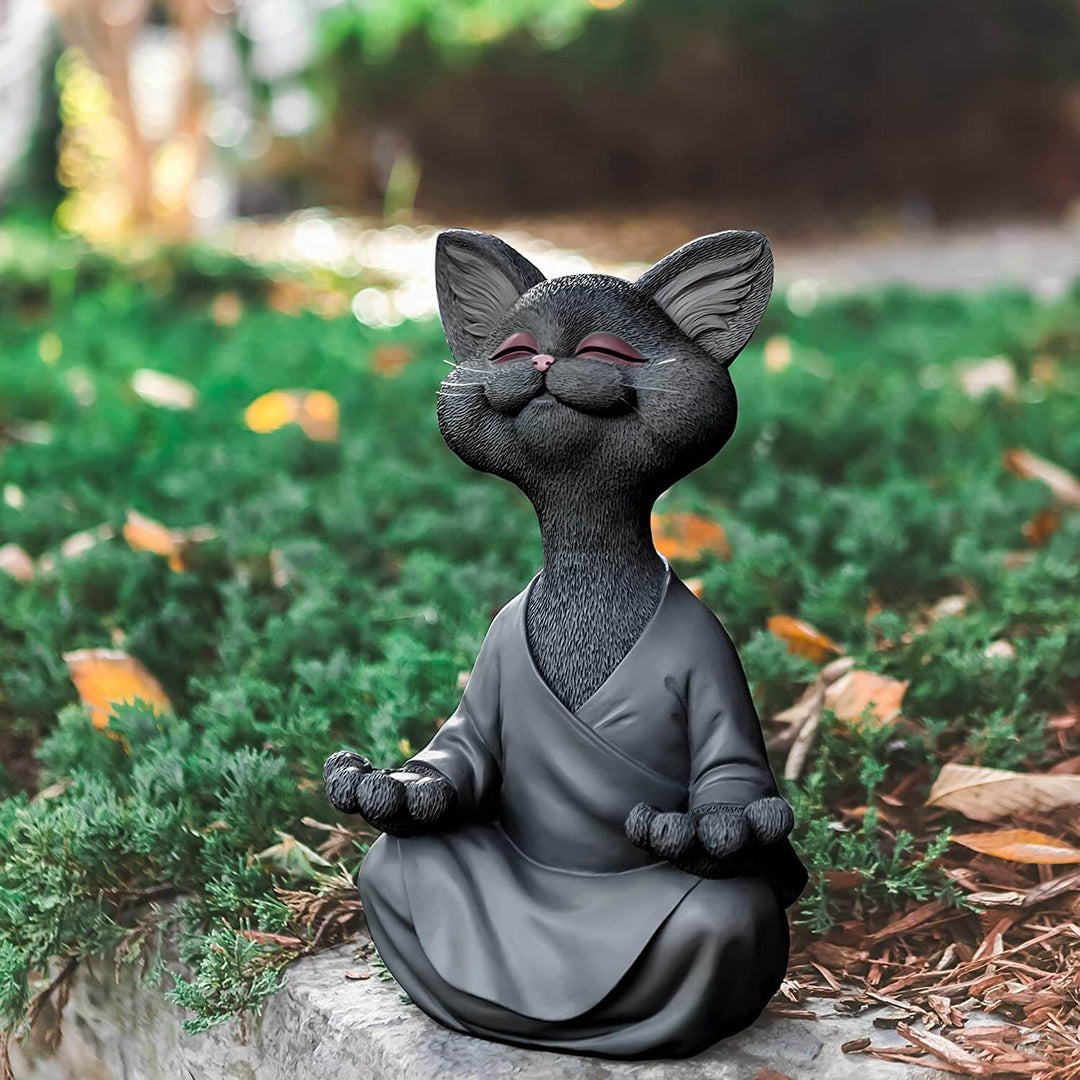 Buddha-Katzen-Figur