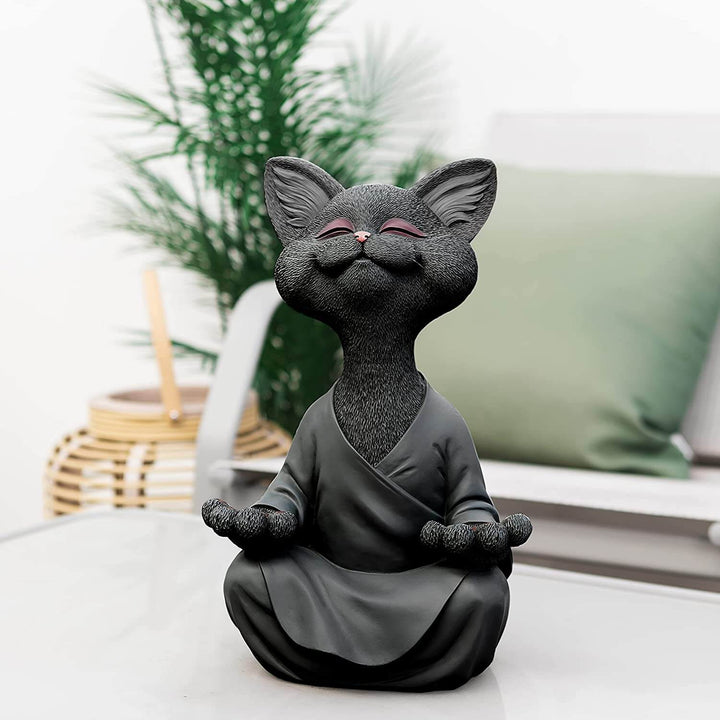 Buddha-Katzen-Figur