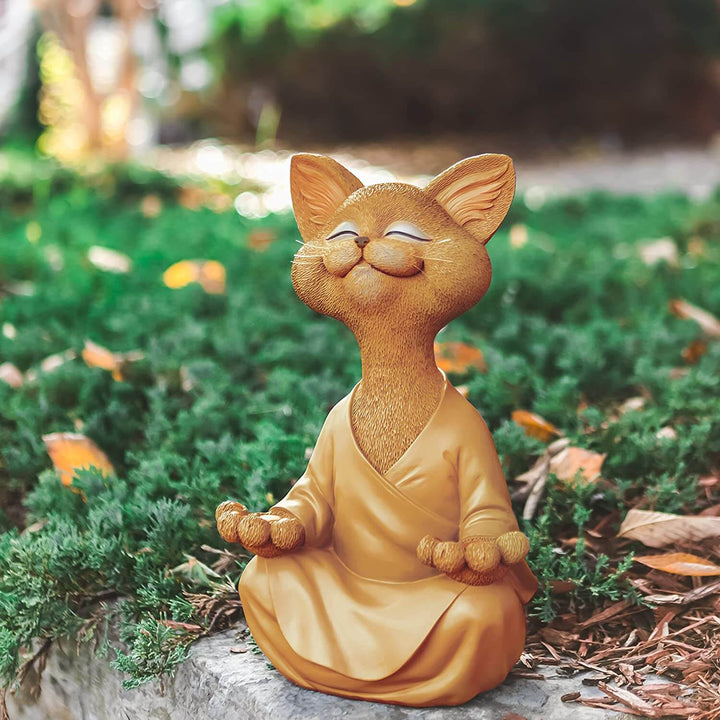 Buddha-Katzen-Figur