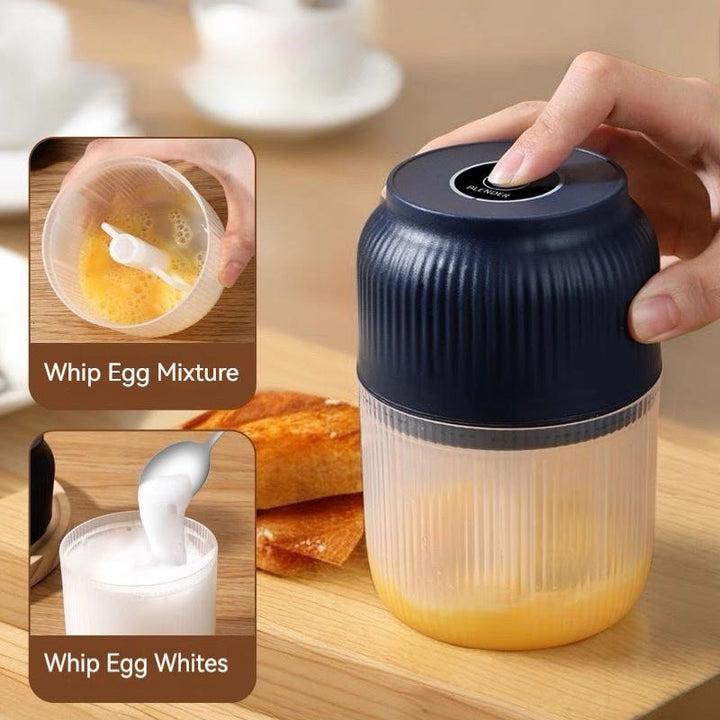 USB-wiederaufladbarer Mini-Zerkleinerer mit 4 Edelstahlklingen, 300-ml-Schüssel
