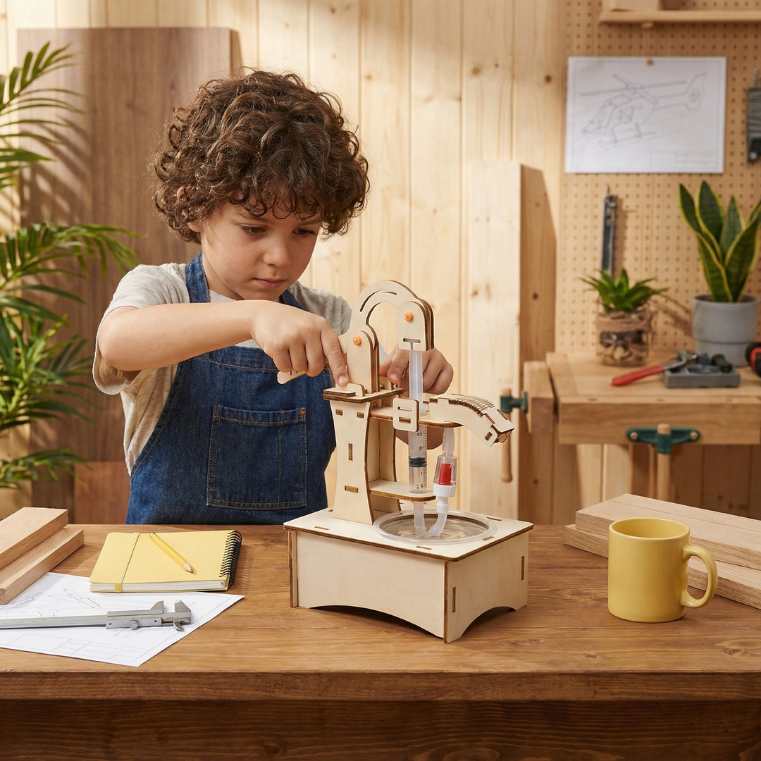 Holz-STEM-Bausatz für Kinder ab 8 Jahren, wählen Sie aus 8 Modellen