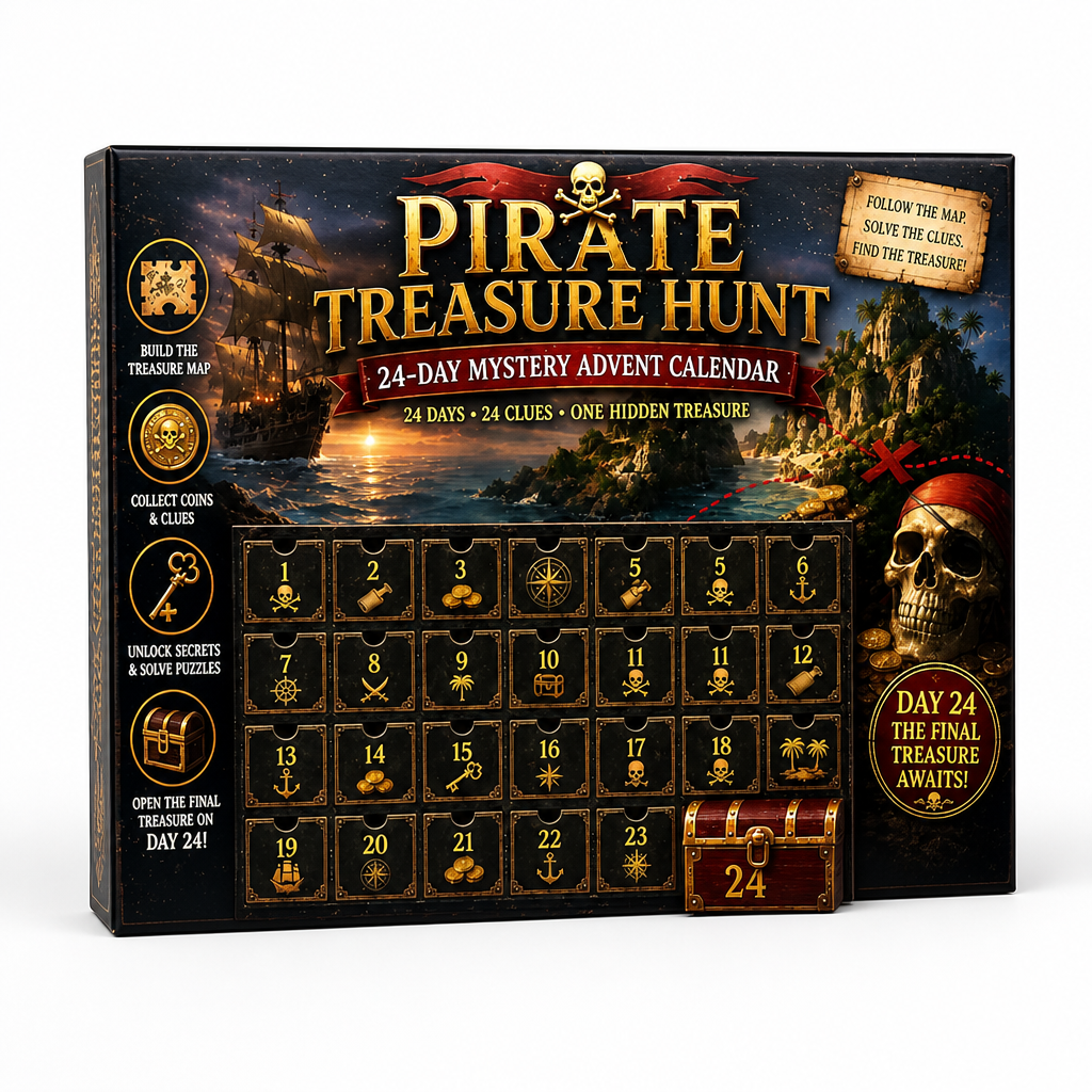 24-Tage-Escape-Room-Rätsel-Adventskalender mit 6 Geheimthemen