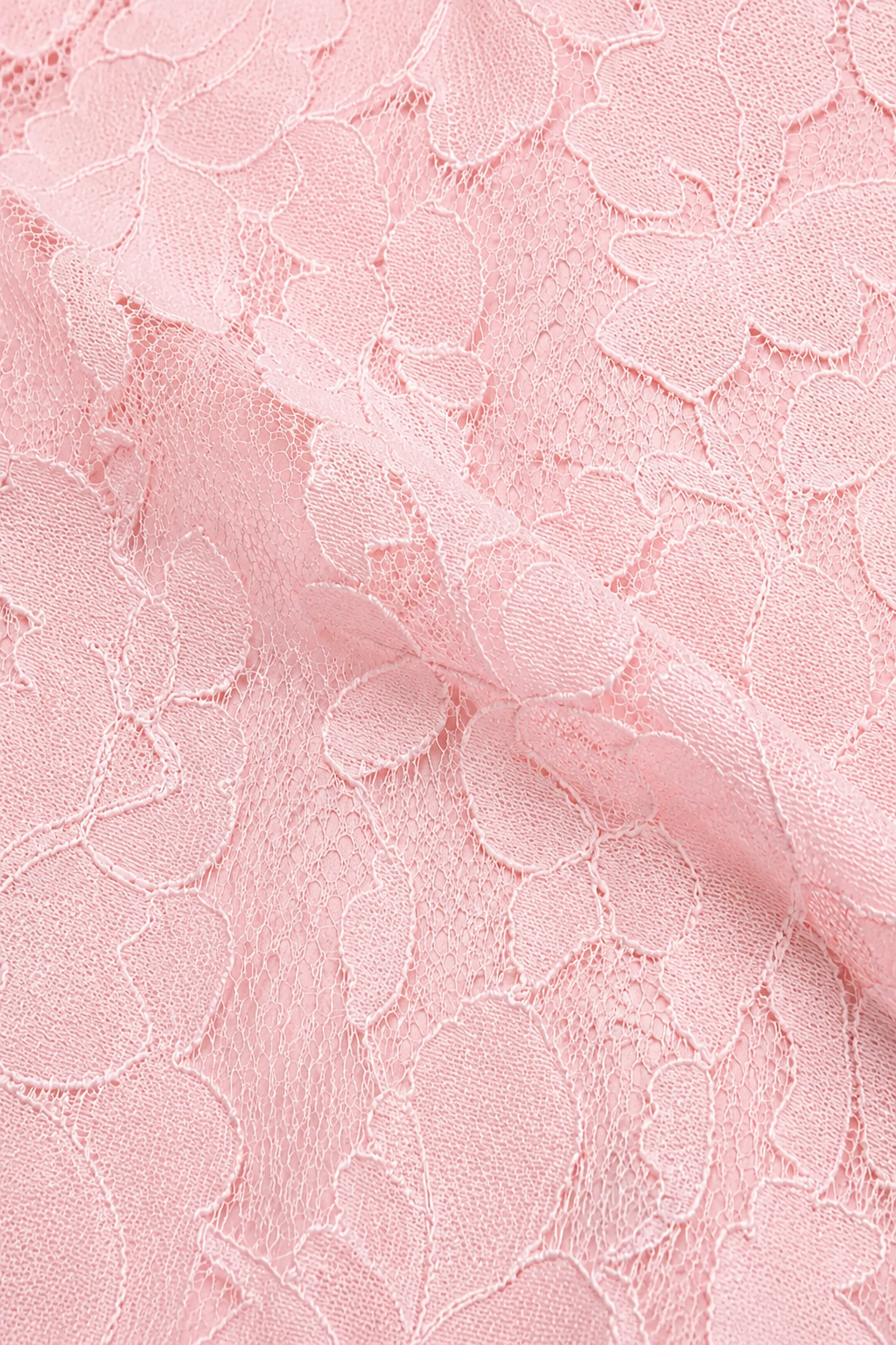 Erhöhtes 3D-Blumen-Spitzen A-Linien Midi-Maxi-Kleid mit drapiertem Ausschnitt