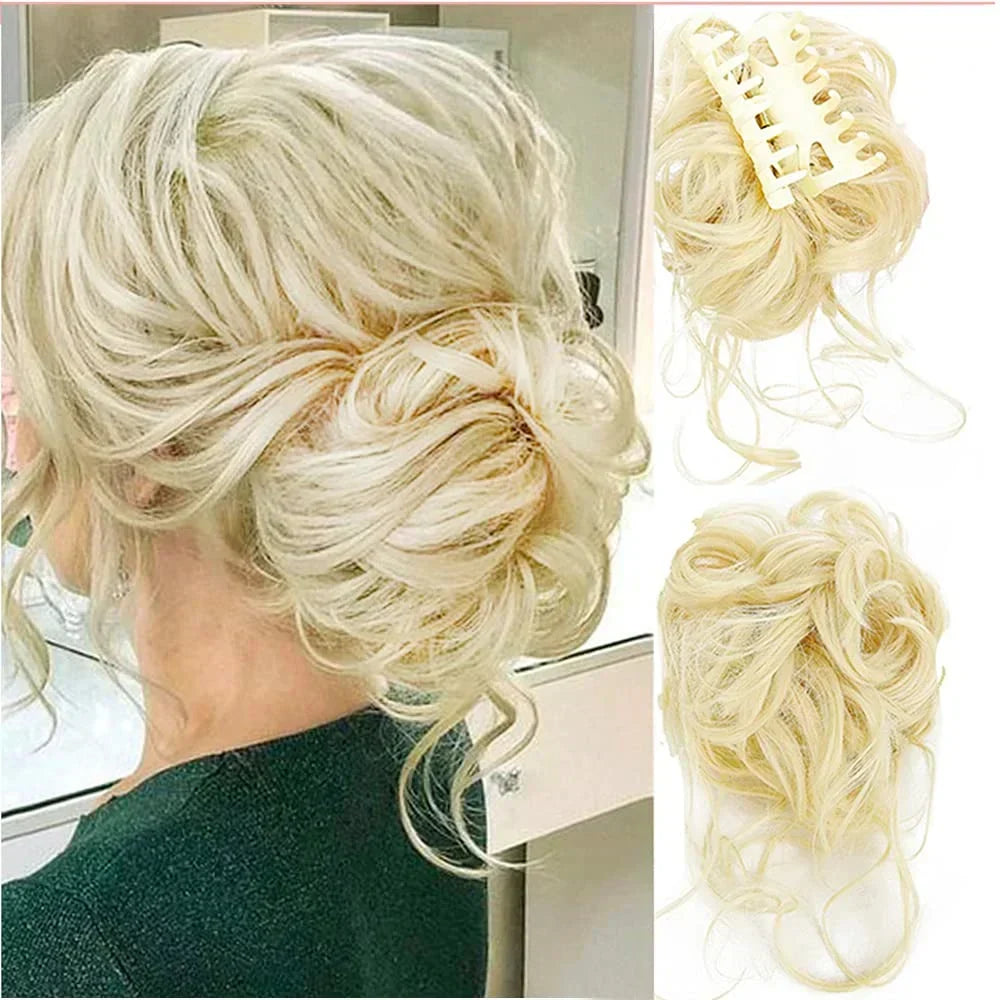 Lockiger Dutt – Clip-in-Haarteil mit Volumen und natürlichem Look