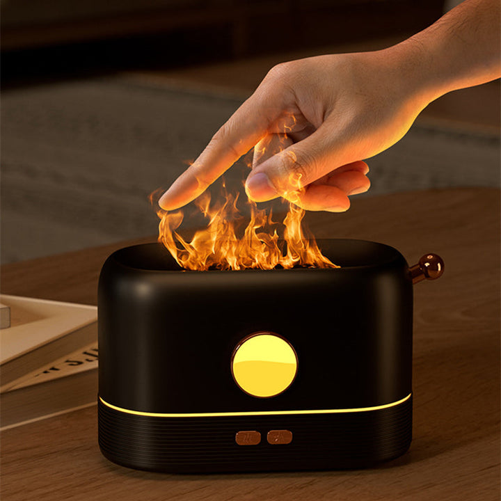 Kompakter Flammen-Diffuser mit USB und 200-ml-Wassertank