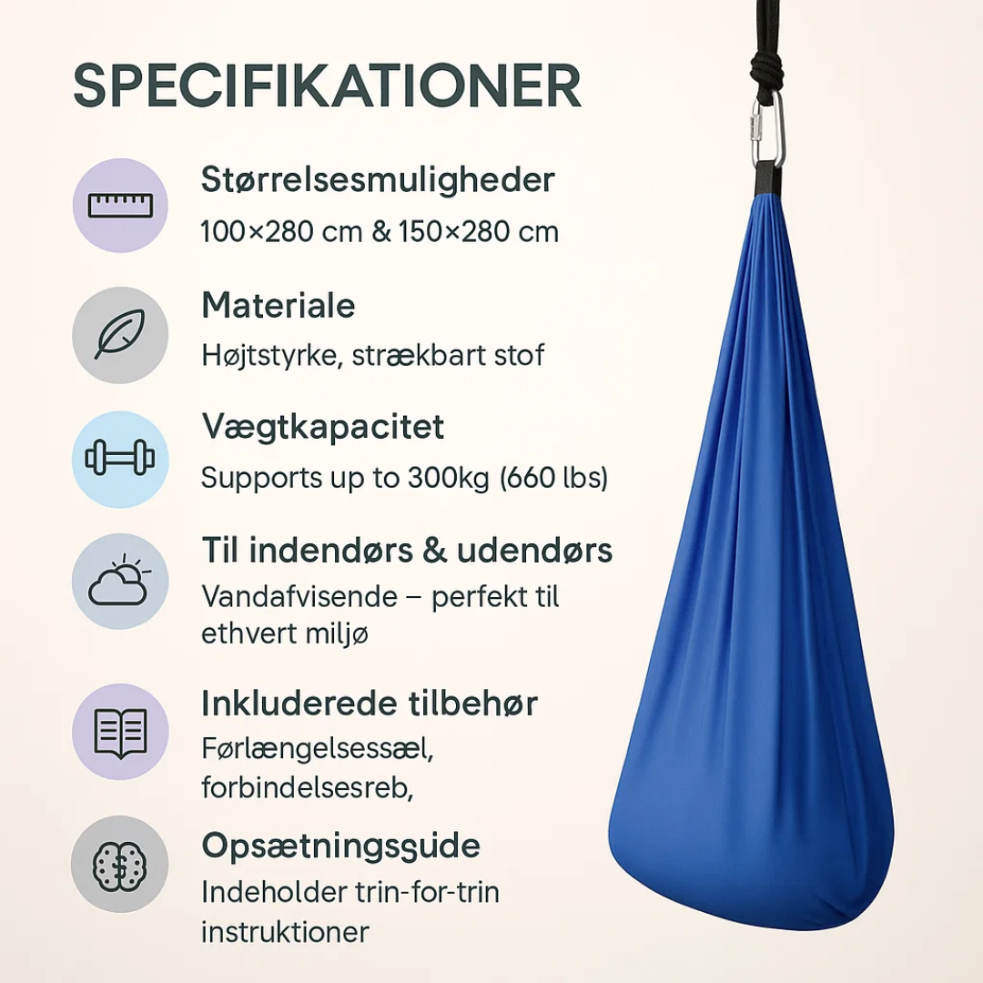 CalmSwing | Sensorische Therapie bei Autismus - Hängematte für drinnen und draußen