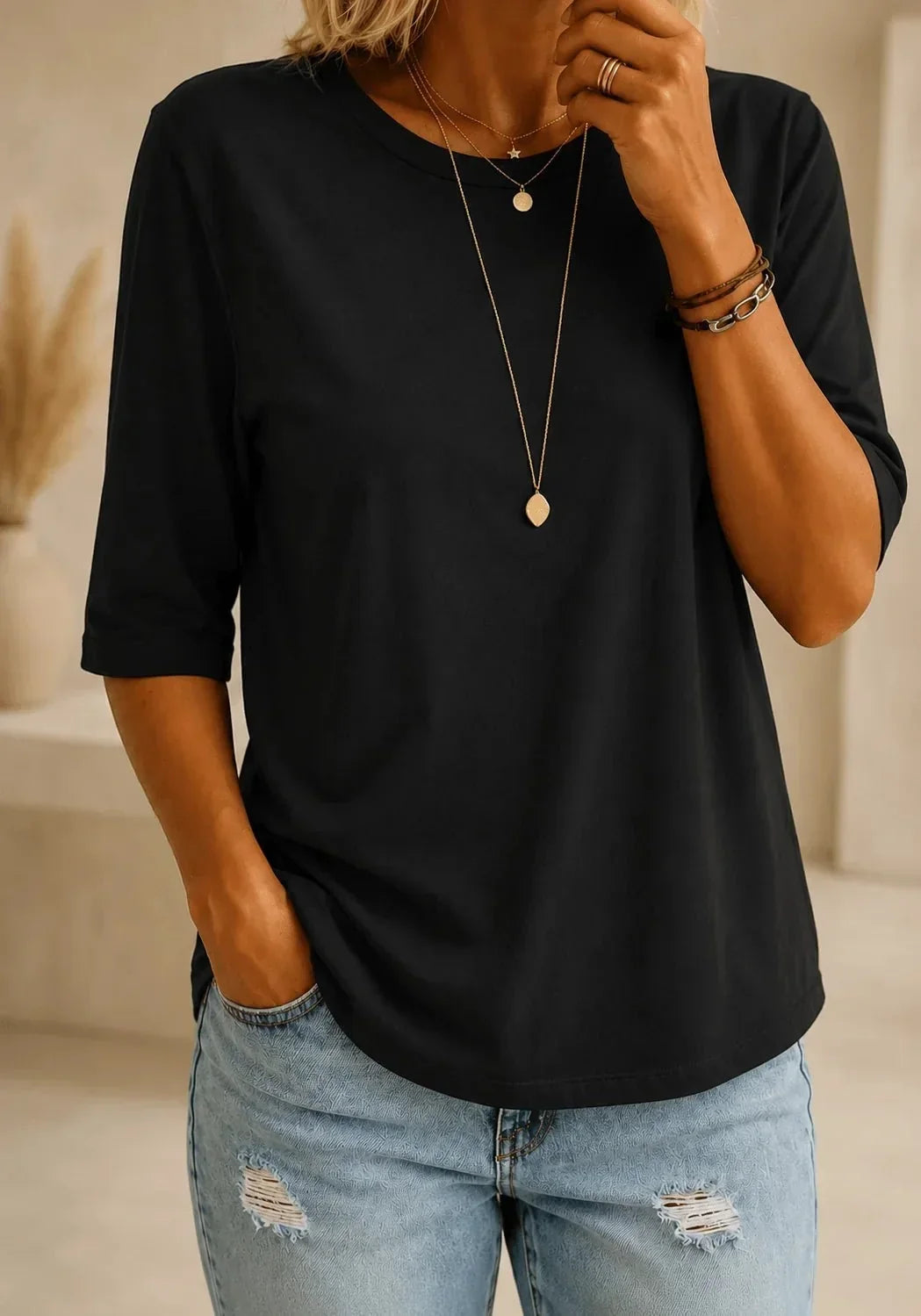 Essential Comfort T-Shirt - weiches Basic mit Rundhalsausschnitt und Kurzarm