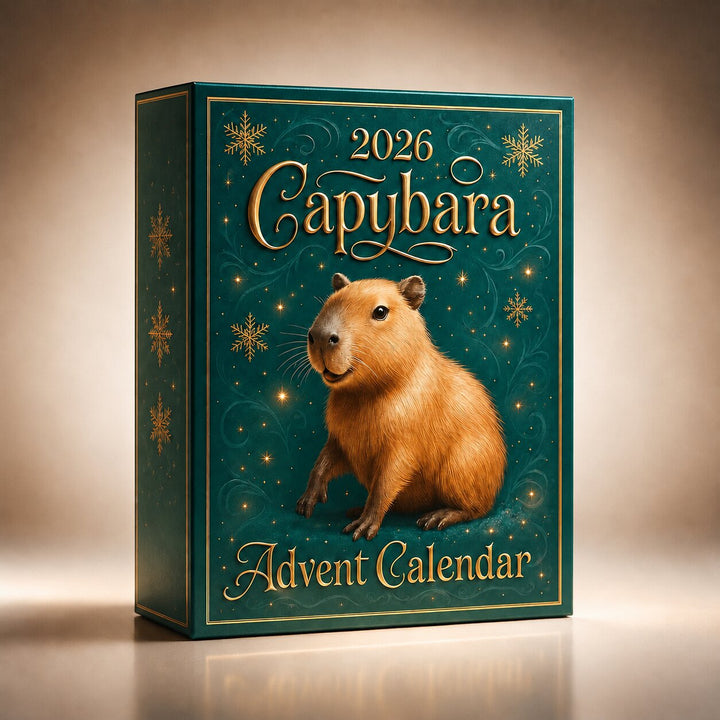 Capybara Adventskalender 2026 mit 24 Überraschungs-Kapybara-Figuren