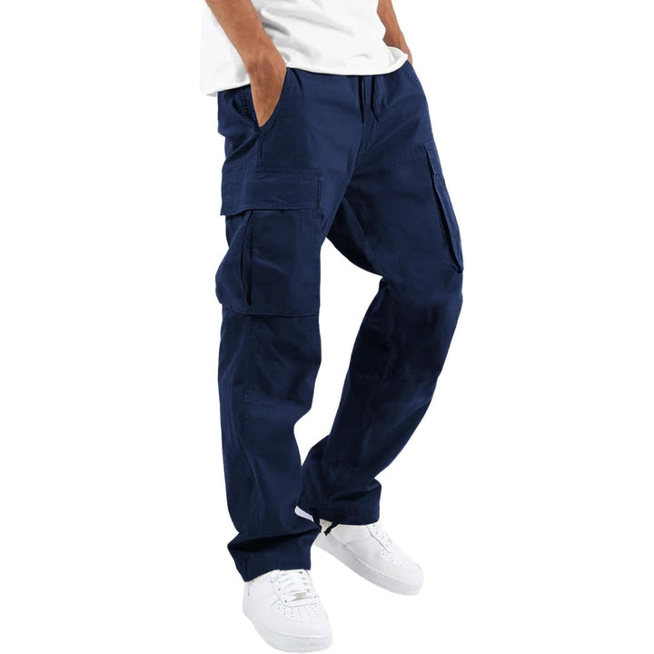 Hose mit mehreren Taschen und verstellbarem Bund für Herren