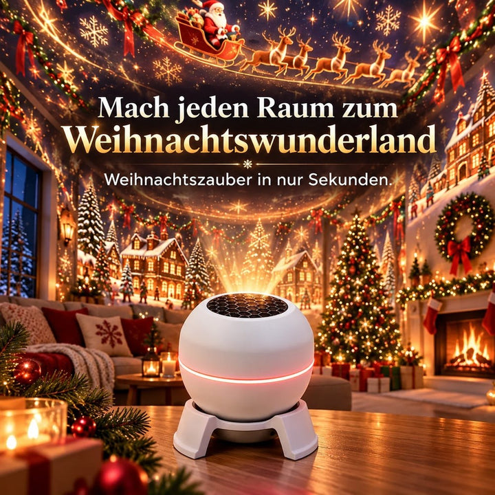 Magisches Weihnachtsprojektorlicht