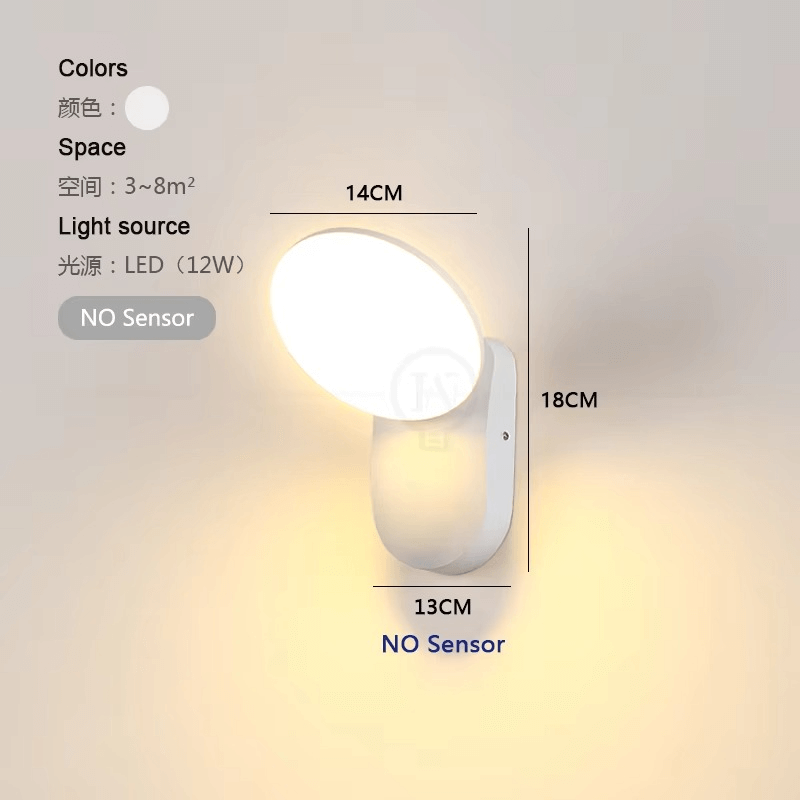Intelligente LED-Wandleuchte mit Bewegungssensor