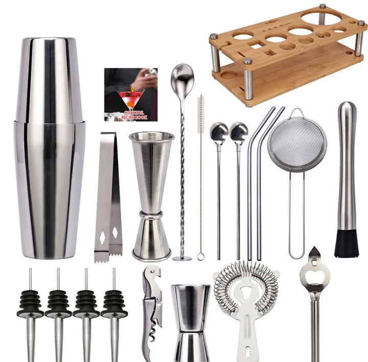 Professionelles Barkeeper-Set mit 23 Teilen – ShakerPro