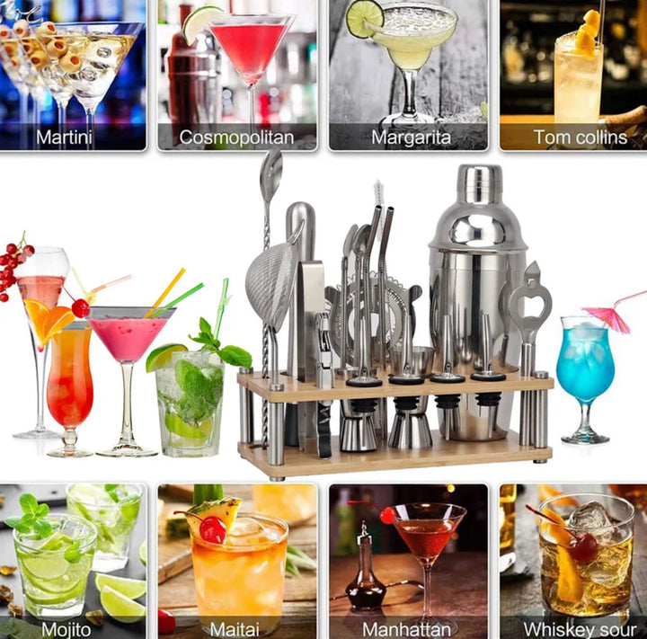 Professionelles Barkeeper-Set mit 23 Teilen – ShakerPro