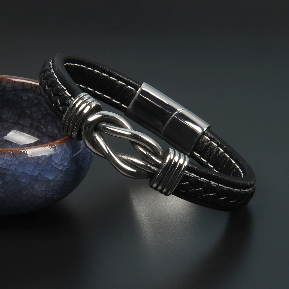 Infinity-Armband | Lederarmband mit Knoten