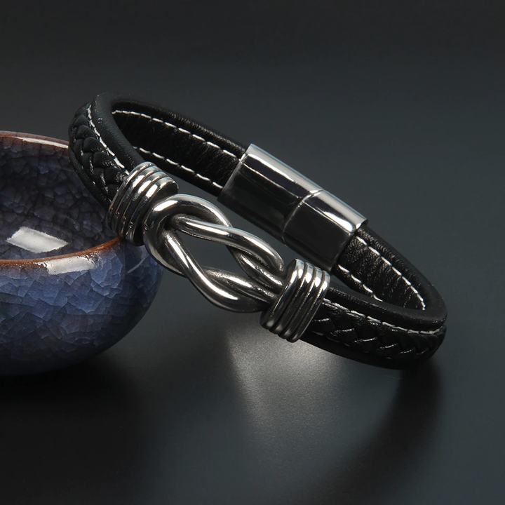 Infinity-Armband | Lederarmband mit Knoten