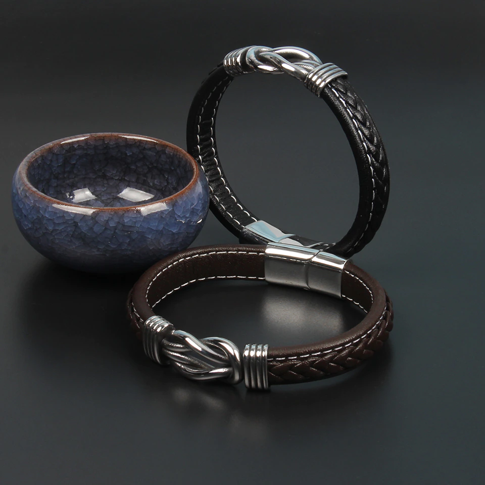 Infinity-Armband | Lederarmband mit Knoten