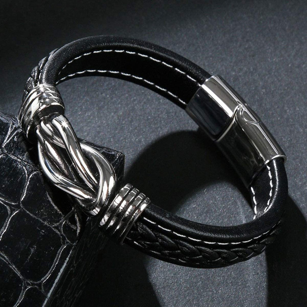 Infinity-Armband | Lederarmband mit Knoten