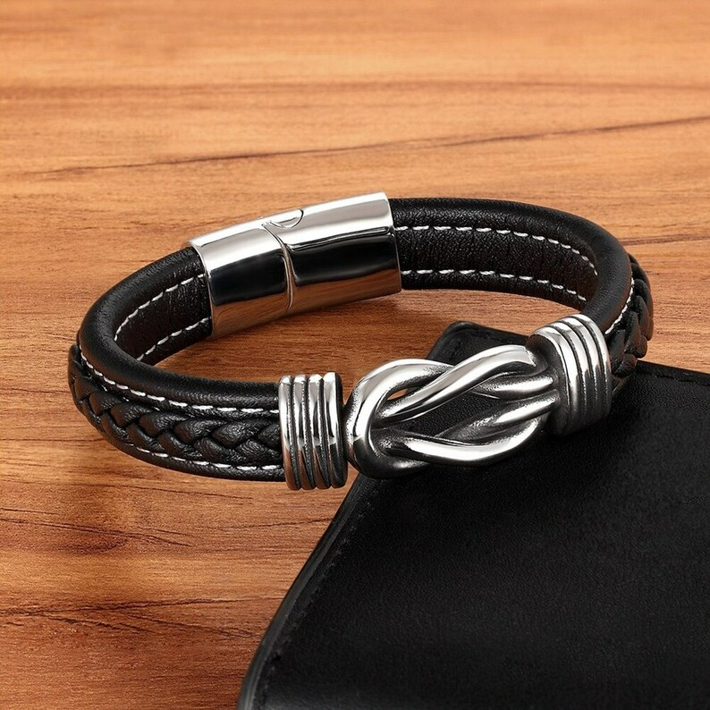 Infinity-Armband | Lederarmband mit Knoten
