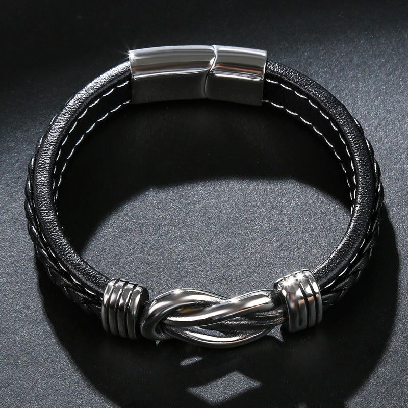 Infinity-Armband | Lederarmband mit Knoten