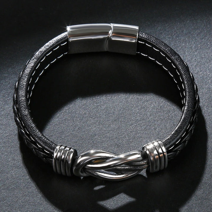 Infinity-Armband | Lederarmband mit Knoten