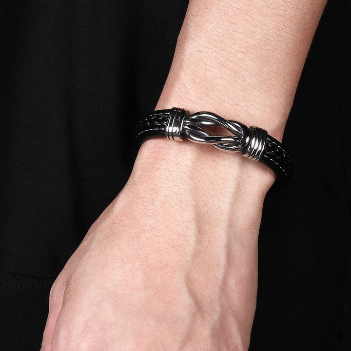 Infinity-Armband | Lederarmband mit Knoten