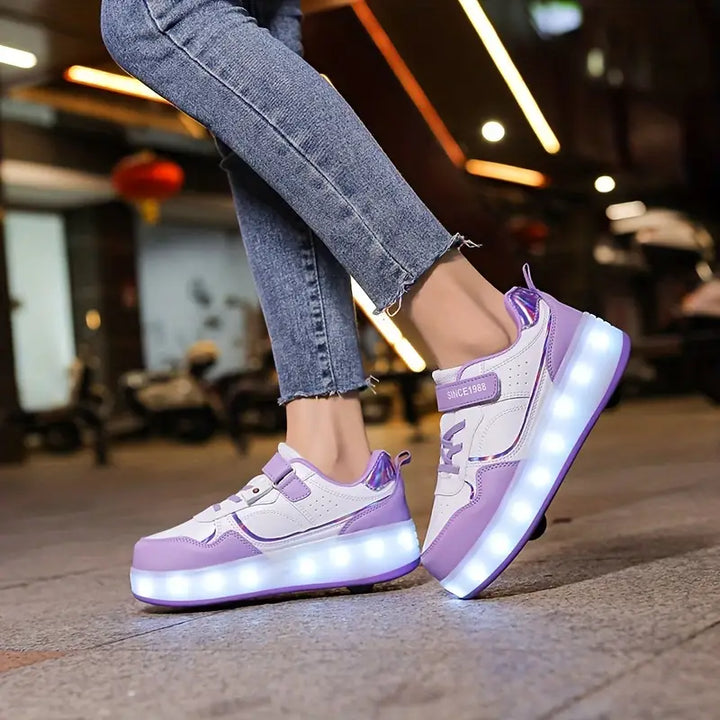 Gleite mit Stil mit Velo – Sneaker mit Rollen und Leuchtsohlen
