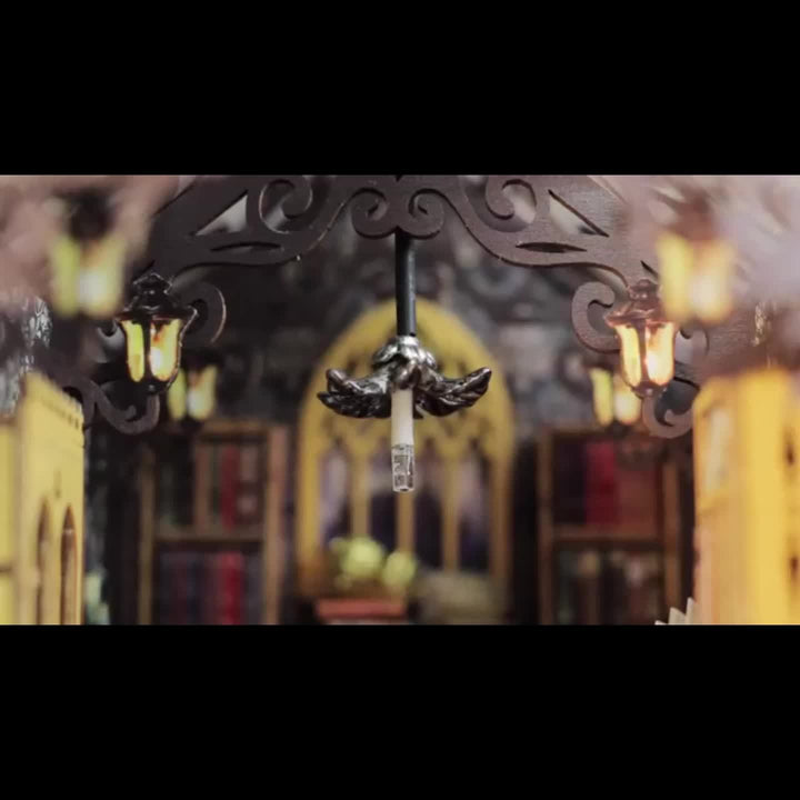 Magisches Bücherhaus – 3D-Holzpuzzle für kreative Bastler