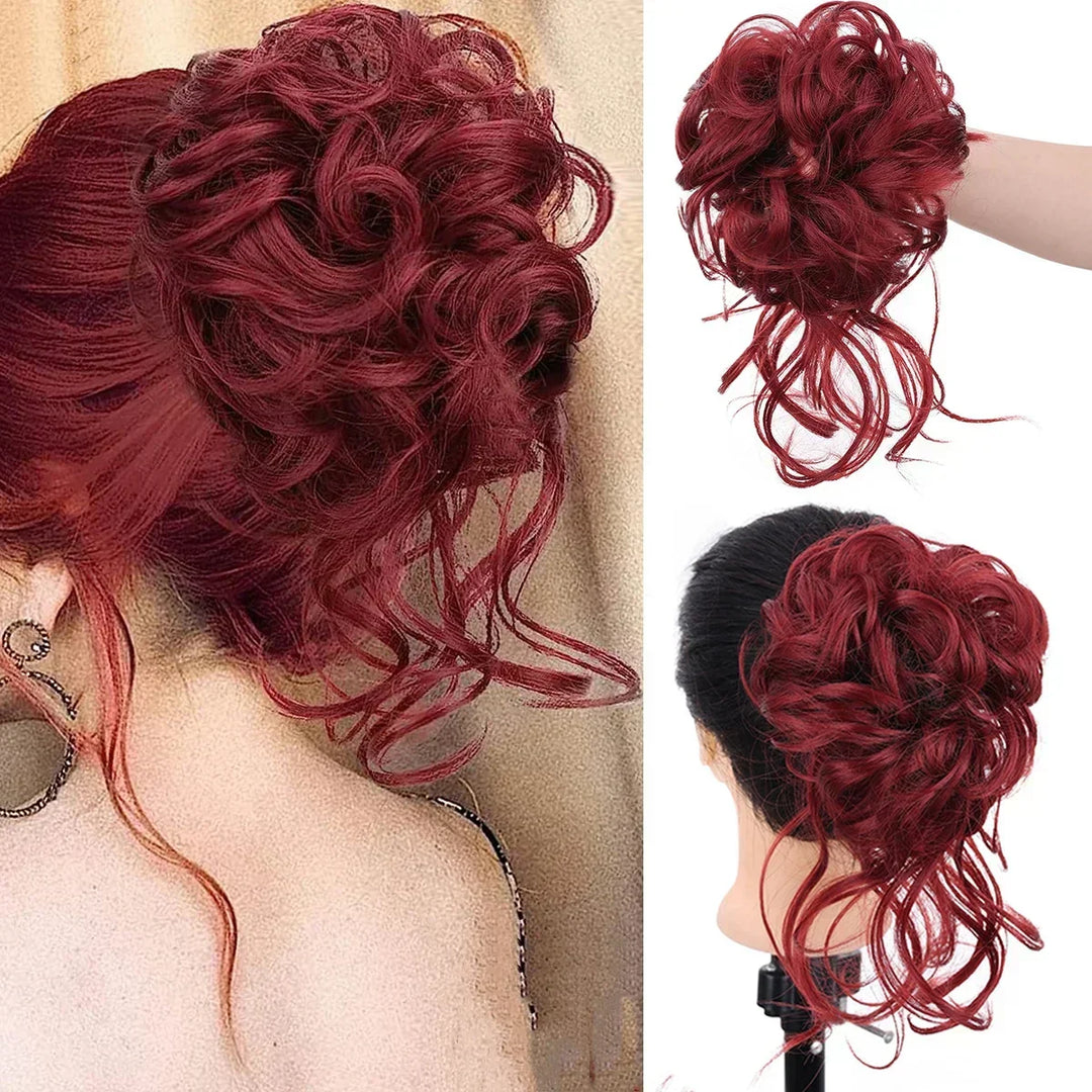 Lockiger Dutt – Clip-in-Haarteil mit Volumen und natürlichem Look