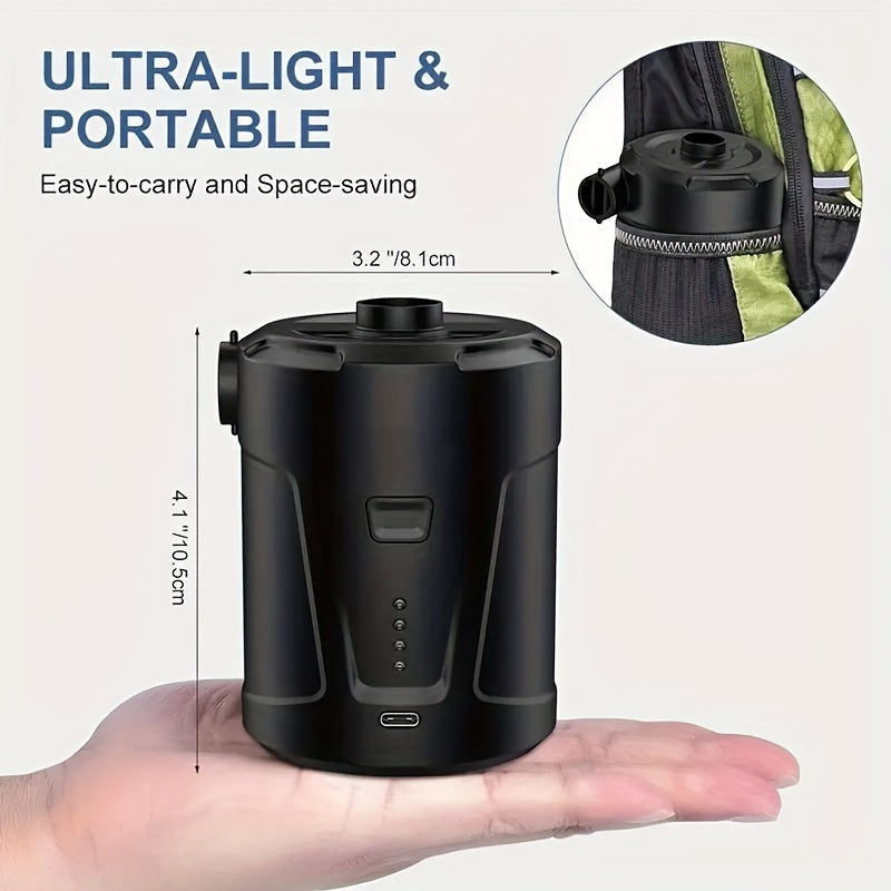 Tragbare USB-Luftpumpe – Kompakter Kabelloser Inflator für den Außeneinsatz