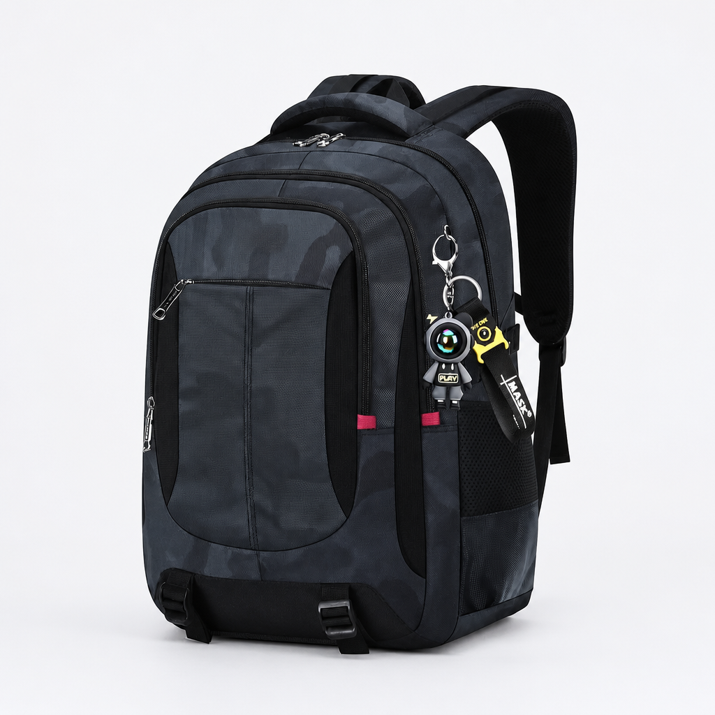 Boxy-Schulrucksack mit Fächeraufteilung – Vakron