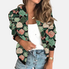 Damen Retro Bomberjacke mit Print – Zoë
