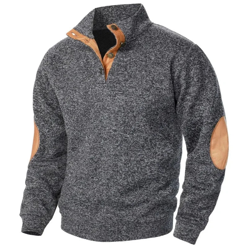 Herren-Sweatshirt mit V-Ausschnitt für Outdoor- und Freizeitaktivitäten