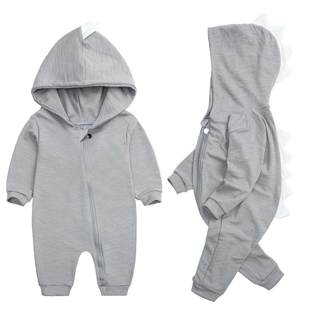 Süsser Baby-Strampler mit Dinosaurier-Mütze - DinoDream Onesie