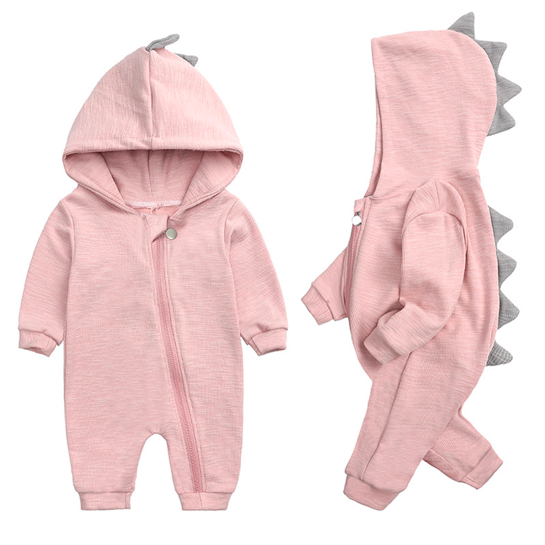 Süsser Baby-Strampler mit Dinosaurier-Mütze - DinoDream Onesie