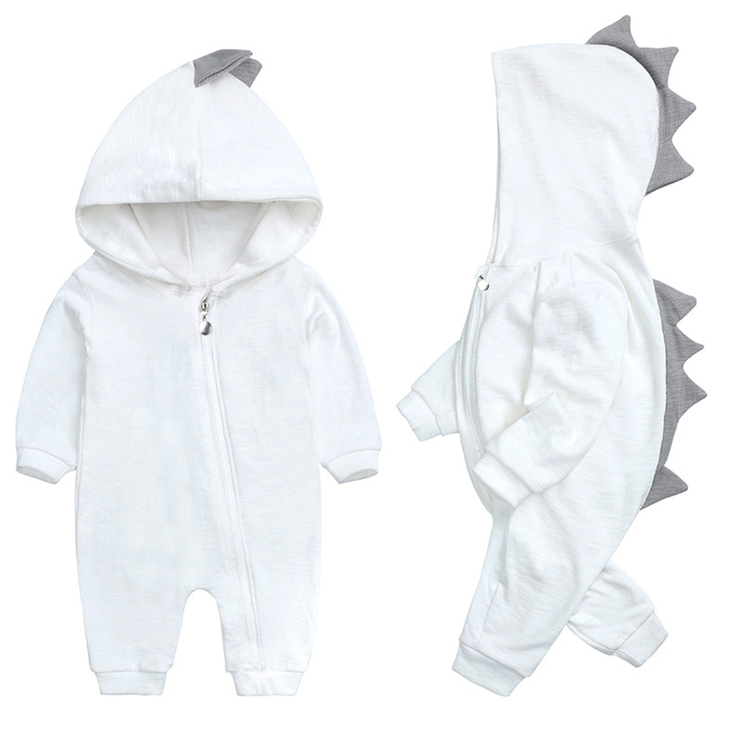 Süsser Baby-Strampler mit Dinosaurier-Mütze - DinoDream Onesie